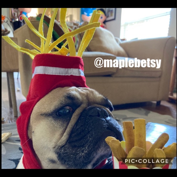 dog french fry hat